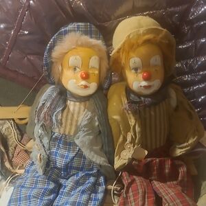 Colorful Clown Dolls Set